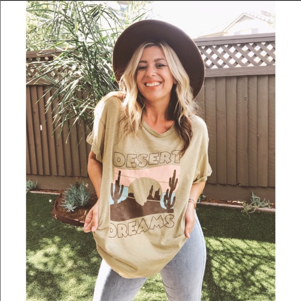 NEW DESERT DREAMS Relaxed Tee, T-Shirt, Top; S 4/6 - Picture 2 of 15